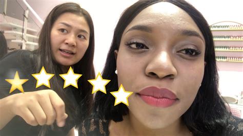 black girl gets makeup done in china never expected the result 😲 youtube