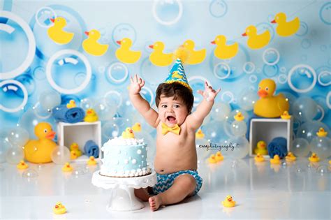 Rubber Ducky Photography Printed Backdrop Cake Smash Newborn