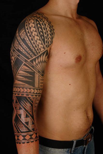 Shane Tattoos Polynesian Sleeve Extension On Vinni Maori Tattoos