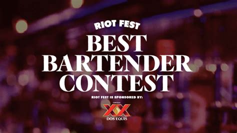 Enter Riot Fests Best Bartender Contest Riot Fest 2023 September
