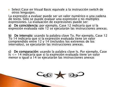 Select Case Visual Basic Ppt Descargar