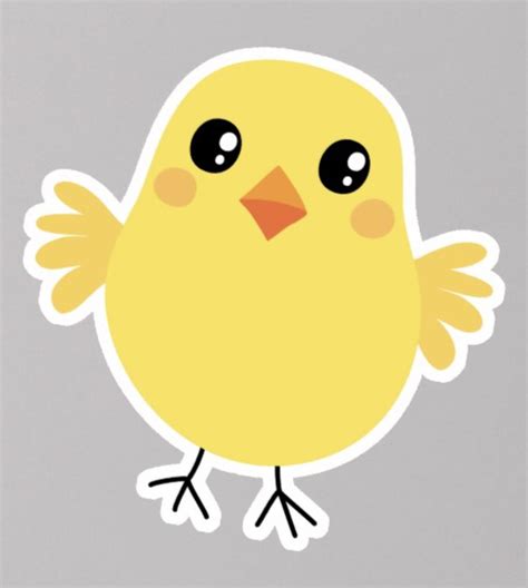 Cute Chicken Sticker In 2020 Cute Chickens Vinyl