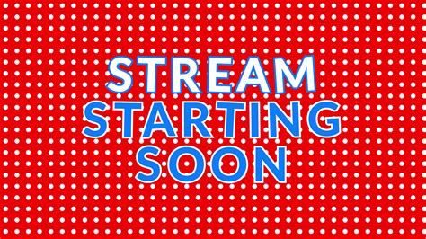Stream Starting Soon Animation With Red Dots Background 9703611 Stock