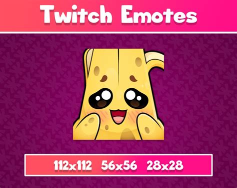 Banana Emote Pack Cheer Ahw What Twitch Etsy