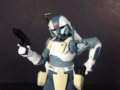 Close Up Of Cc 3636 Wolffe Figurine Modeled With Desert Trooper