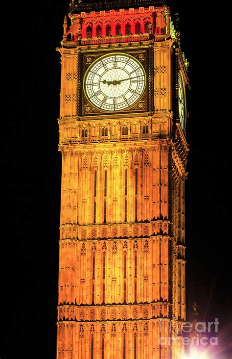 Big Ben Night Lights In London Photograph By John Rizzuto Pixels