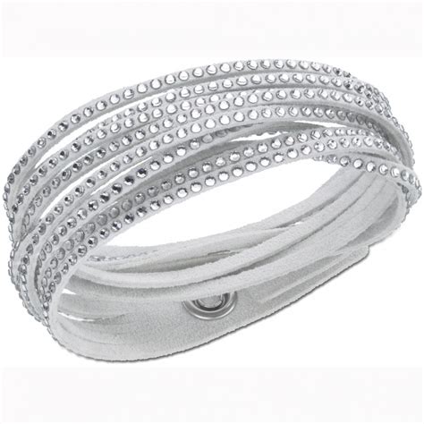 Swarovski Crystal Slake Bracelet Gray 1179236 Zhannel