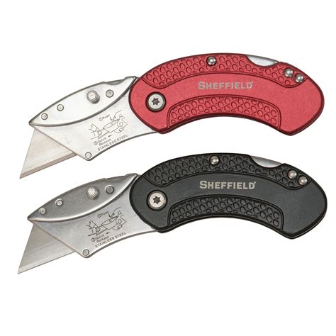 Sheffield 2 Piece Folding Lockback Utility Knife