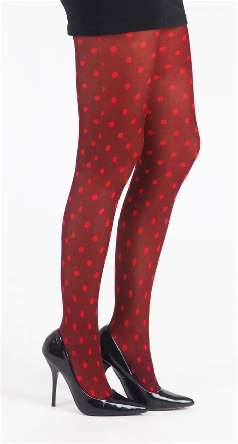 polka dot b printed tights flo red pamela mann printed tights colored tights outfit tights