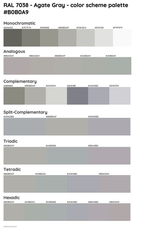 Ral Color Chart Ral Agate Grey Google Search Paint Color Chart The