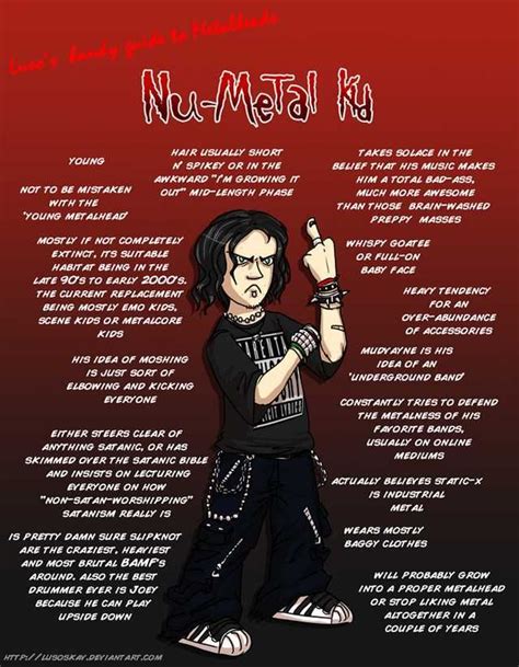 Types Of Metalheads Nu Metal Heavy Metal Music Metal Meme