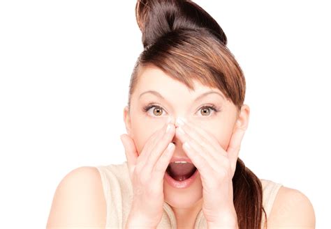 Surprised Woman Face Female Happy Wow Brunette Png Transparent Image