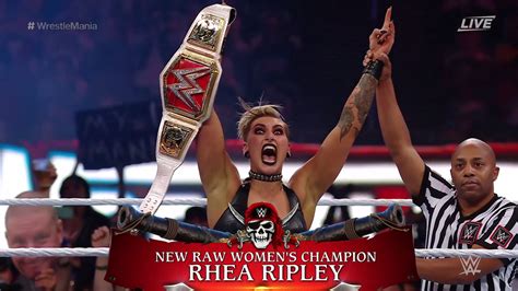 Wwe Wrestlemania 37 News 2021 Rhea Ripley Beats Asuka To Win Raw