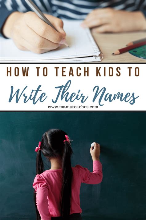 How To Teach A Child To Write Their Name Mama Teaches
