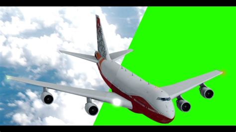 Green Screen Plane Flying And Landing 1280x720 Hd With Samples Youtube