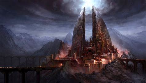 Artstation Lord Of The Rings Carn Dum Fortress Ilya Nazarov