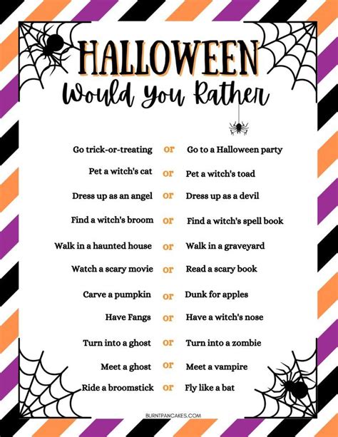 Halloween Would You Rather Game This Or That Halloween Activity