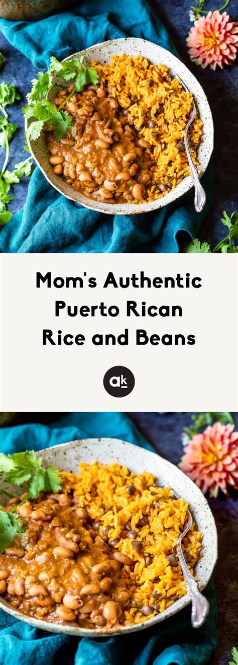 Moms Authentic Puerto Rican Rice And Beans Recipe