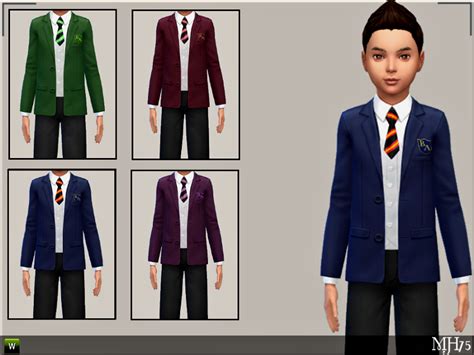 Sims Addictions S4 Child School Uniforms Male And Female