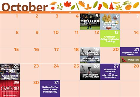 October Events At The Uw The Whole U