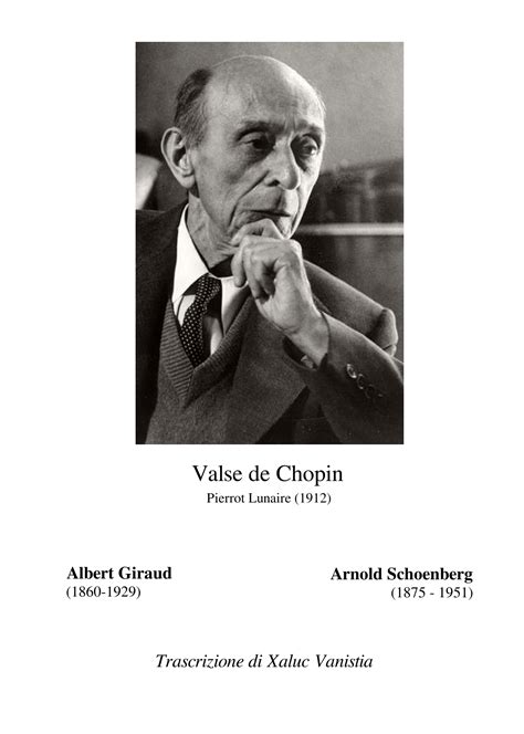 A Schoenberg Valse De Chopin Pierrot Lunaire Op21 Sheet Music For