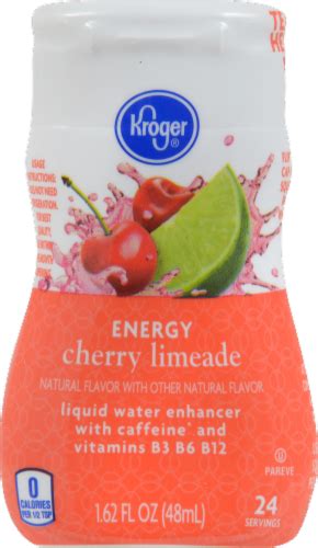 Kroger Cherry Limeade Energy Liquid Water Enhancer 162 Fl Oz Jay C