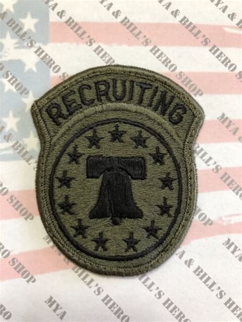 Subdued Usarec Recruiting Command Us Army Unit Patch Sew On Ebay