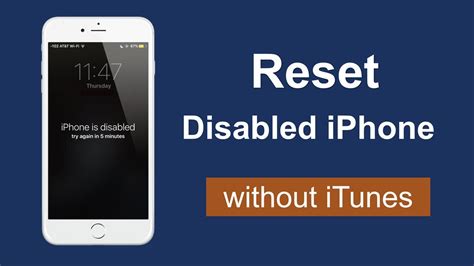 How To Reset Disabled Iphone Or Ipad Without Itunes 2021 Youtube