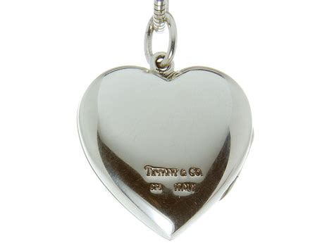 Tiffany Heart Locket Pendant And Chain Chicago Pawners And Jewelers Inc