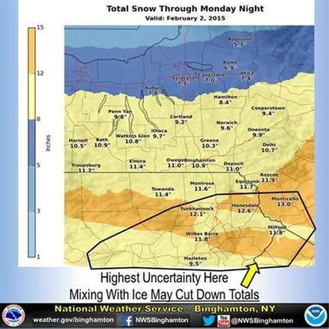 Winter Storm Warning Issued For Cny 6 To 10 Inches Of Snow Possible