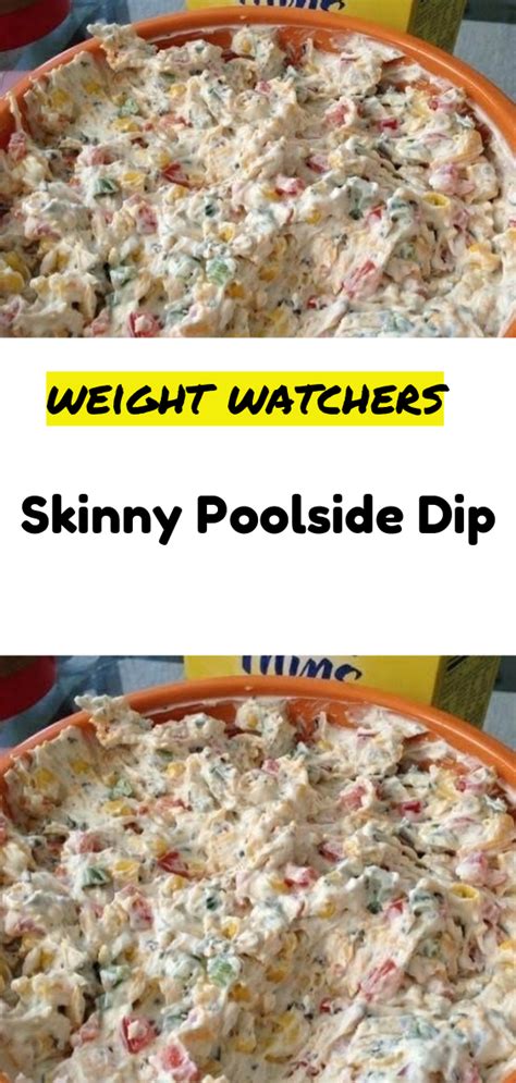 It uses lots of veggies and low fat ingredients so i did not feel guilty snacking on it. Skinny Poolside Dip | Skinny poolside dip, Poolside dip ...