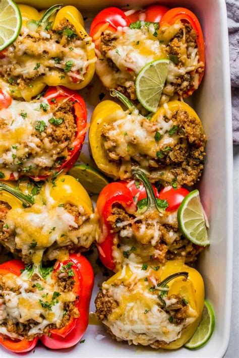 Quinoa Stuffed Peppers With Ground Beef Video Platings Pairings