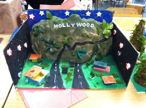 4th grade california state landmark project hollywood sign teaching stuff pinterest
