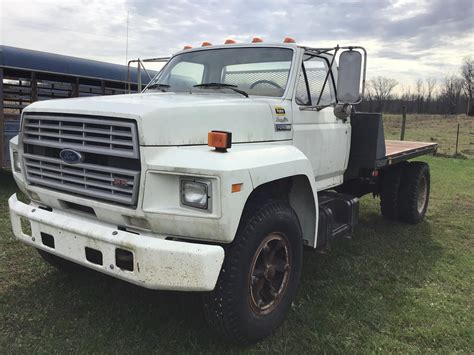 1985 Ford F700 Sa Flatbed Truck Bigiron Auctions