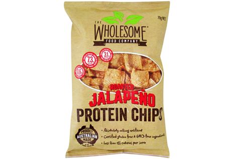 The Wholesome Food Company Roasted Jalapeno Protein Chips Perth