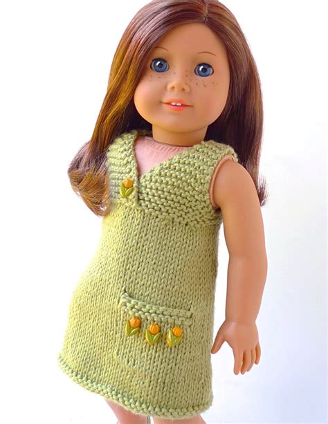 Doll Clothes Knitting Pattern Pdf For 18 Inch American Girl Etsyde