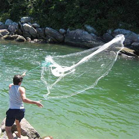 30m10ft Nylon Monofilament Fishing Net Quick Throw Casting Net With