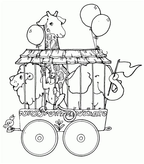 Circus Themed Coloring Pages Coloring Home