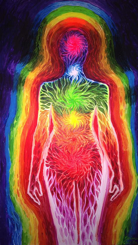The Aura And The Chackra Energy Painting By Chirila Corina