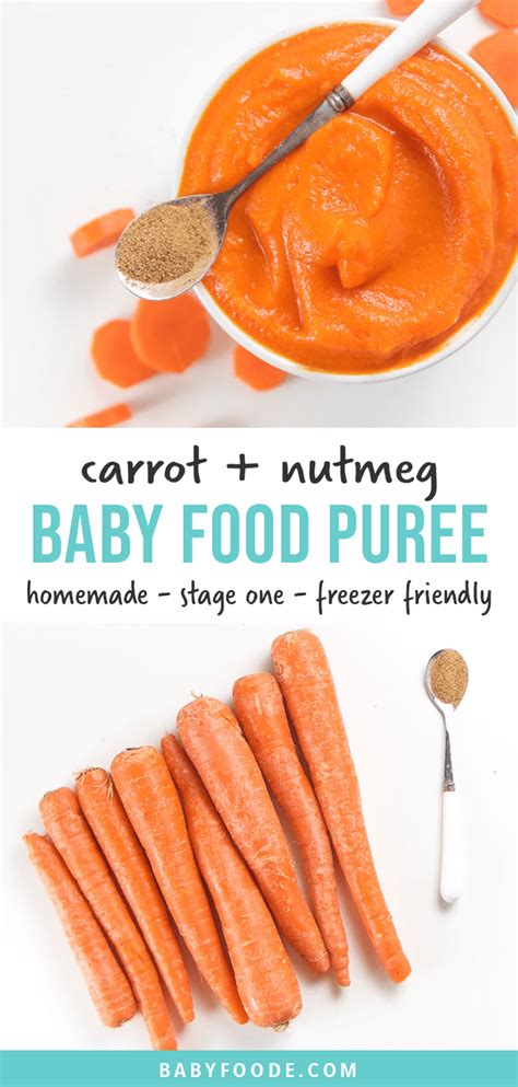 Carrot Puree Recipe For Baby Stage One Baby Foode