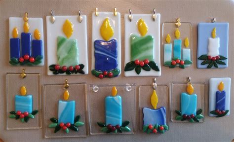 Fused Glass Artwork Fused Glass Plates Stained Glass Ornaments