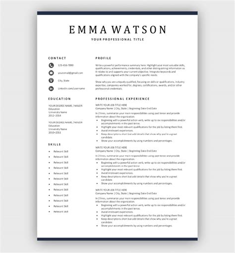 If you are looking for some of the best basic resume examples then here we are with some of them. Free Simple Resume Template
