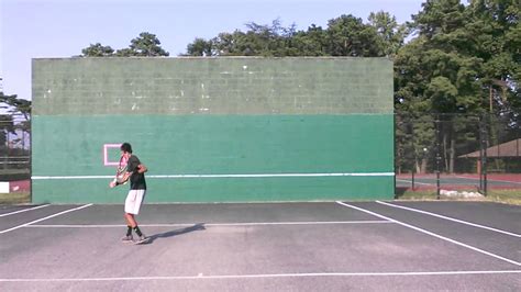 Tennis Wall Practice Sarosh Youtube