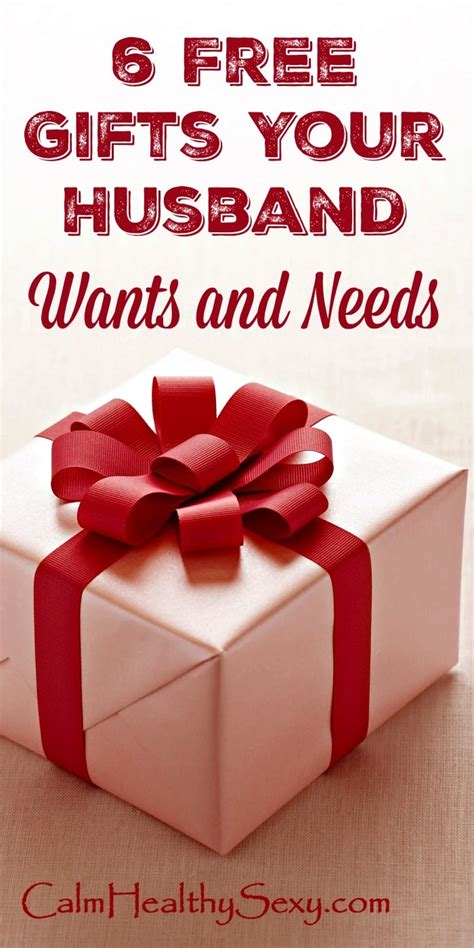 We did not find results for: 6 Free Gifts Your Husband Wants and Needs - Simple Ways to ...