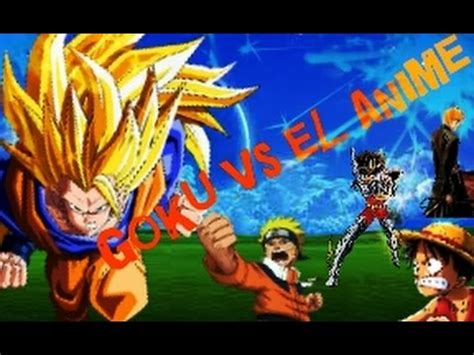 Goku Vs El Anime Super Anime Rumble Youtube