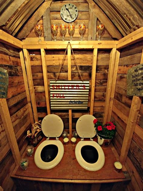 Inside View Rustic Outhouse Storage Shed Outhouse