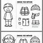Clothing Worksheet For Kindergarten