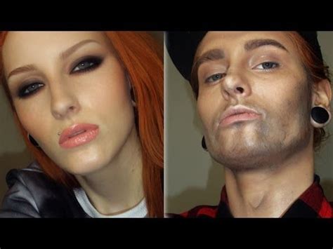 Woman To A Man Makeup Transformation Tutorial Female To Male Make Up