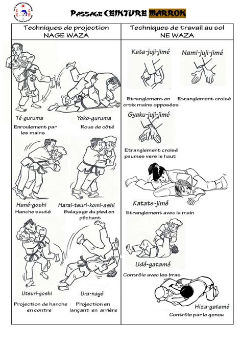 Fiches Pour Le Passage Des Grades Judo Site De