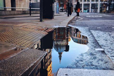 St Pauls Puddle Reflection In London Uk Reflection Photography